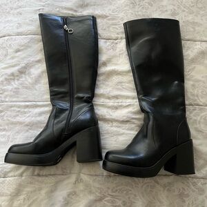 Dirty Laundry Black Heeled Boots